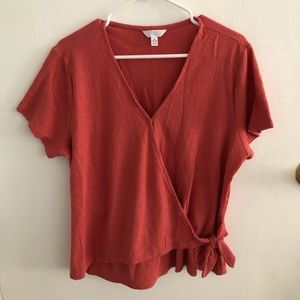 Time and Tru Wrap Blouse